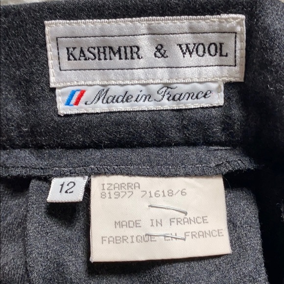 VINTAGE Bernard Zins Kashmir & Wool Skirt - Picture 6 of 8